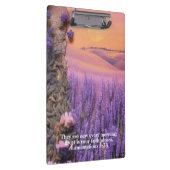 Lavender Clipboard Lamentations 3:23 Klemmbrett (Rechts)