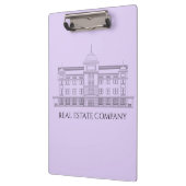 Lavender Clipboard mit architektonischem Design Klemmbrett (Links)