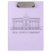 Lavender Clipboard mit architektonischem Design Klemmbrett (Vorderseite)