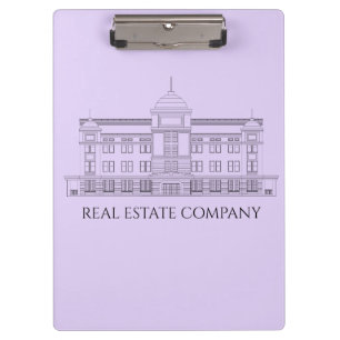 Lavender Clipboard mit architektonischem Design Klemmbrett