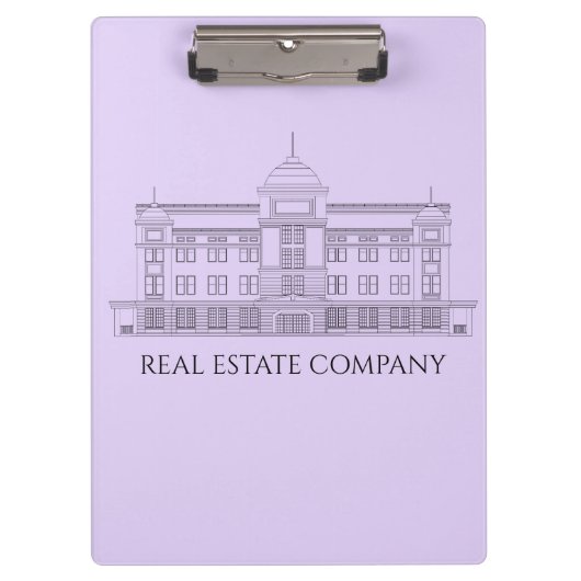 Lavender Clipboard mit architektonischem Design Klemmbrett (Vorderseite)