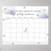 Lavender Clouds Sterne schätzen den Terminkalender Poster (Vorne)