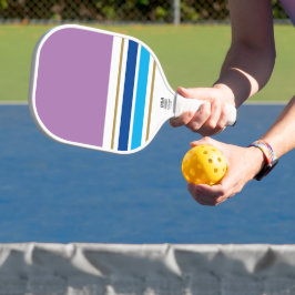 Lavender Color Block Navy Sky Blue Racing Streifen Pickleball Schläger