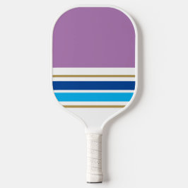 Lavender Color Block Navy Sky Blue Racing Streifen Pickleball Schläger