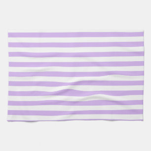 Lavender Color Stripes Urlaub Sommerhochzeit   Geschirrtuch
