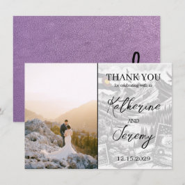 Lavender Colorado Passport Danke Karte