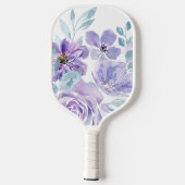 Lavender Colored Floral Bouquet Pickleball Paddle (Rückseite)
