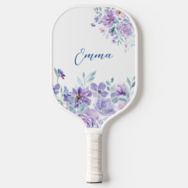 Lavender Colored Floral Bouquet Pickleball Paddle