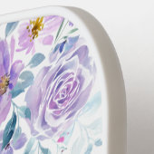 Lavender Colored Floral Bouquet Pickleball Paddle (Linke Seite)