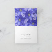 Lavender Colored Floral Design Dankeskarte (Innenseite)