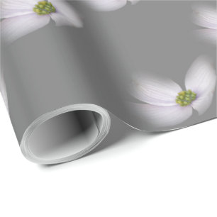 Lavender Cosmos Blume auf Grau Geschenkpapier