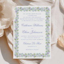 Lavender Cottage Blumenrahmen-Hochzeit