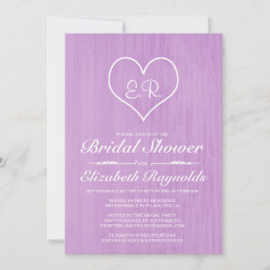 Lavender Country Bridal Dusche Einladungen