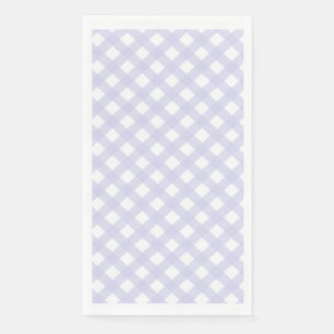 Lavender Country Style Gingham Pattern Napkins Serviette