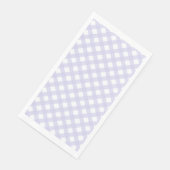 Lavender Country Style Gingham Pattern Napkins Serviette (Ecke)