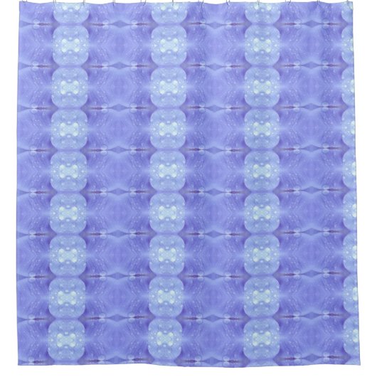 Lavender Crocus 3 Ikat Duschvorhang (Vorderseite)