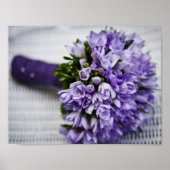 Lavender Crocus Bridal Bouquet Poster (Vorne)