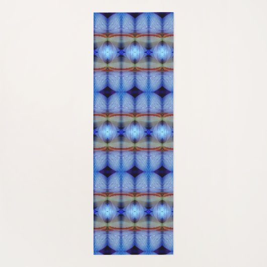 Lavender Crocus Ikat 5 Recoleta Yogamatte (Rückseite)