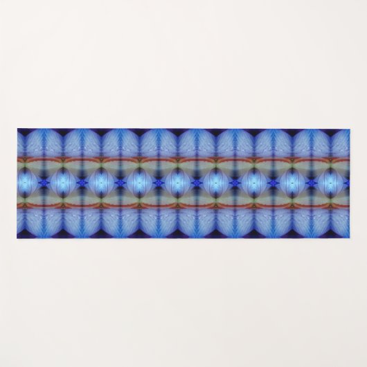 Lavender Crocus Ikat 5 Recoleta Yogamatte (Vorderseite (Horizontal))