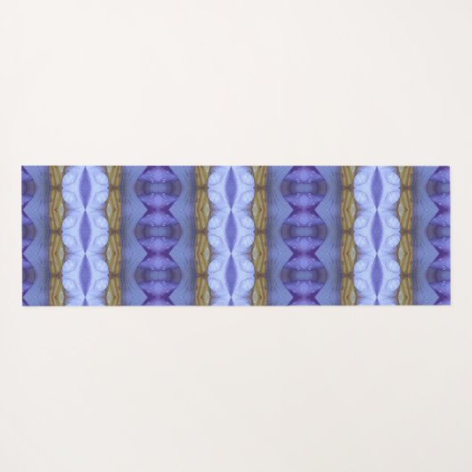 Lavender Crocus Ikat 6 Yogamatte (Rückseite (Horizontal))