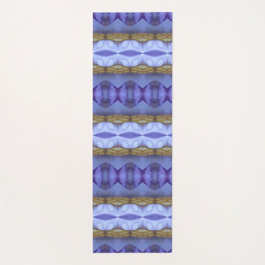 Lavender Crocus Ikat 6 Yogamatte (Rückseite)