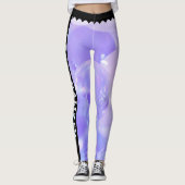 Lavender Crystal Glow Leggings (Vorderseite)