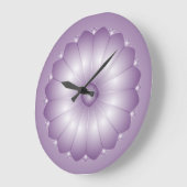 Lavender Cushion Flower Wall Clock Große Wanduhr (Winkel)