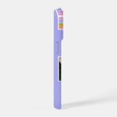 Lavender Cute Modern 3 Photo Layout Custom iPhone Hülle (Rechte Seite)