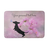 Lavender Dackel Bath Mat Badematte (Vorderseite)