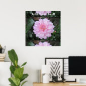 Lavender Dahlia Blume Poster (Heimbüro)