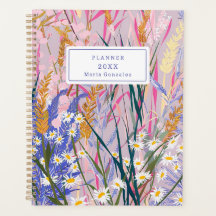 Lavender Daisies Custom 2025 Weekly Planner