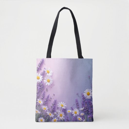 Lavender & Daisy Bloom Bag Tasche (Vorderseite)