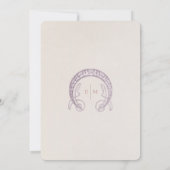 Lavender Daisy Tischnummern Vintag Jugendstil (Rückseite)