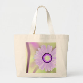 Lavender Daisy Tote Bag Jumbo Stoffbeutel