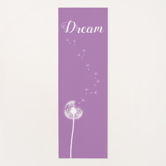 Lavender Dandelion Yoga Mat Yogamatte (Vorderseite)