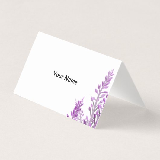 Lavender Danke-Card (Rückseite)