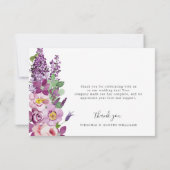 Lavender Danke-Card Dankeskarte (Rückseite)