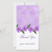 Lavender danke Ihnen Fotokarten (Vorderseite)