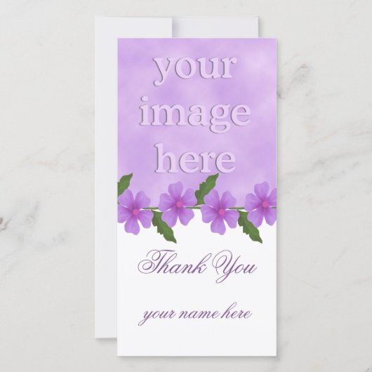 Lavender danke Ihnen Fotokarten (Vorderseite)