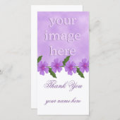 Lavender danke Ihnen Fotokarten (Vorne/Hinten)