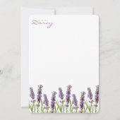 Lavender Dankeschön Karte (Rückseite)