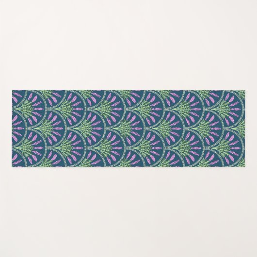 Lavender - Dark Background Yogamatte (Vorderseite (Horizontal))
