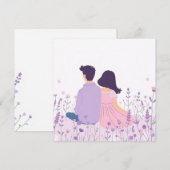 Lavender Daydream Einladung (Vorne/Hinten)