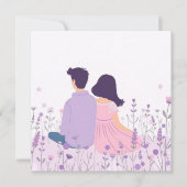 Lavender Daydream Einladung (Vorderseite)