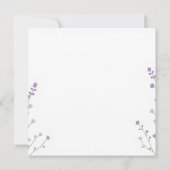 Lavender Daydream Einladung (Rückseite)