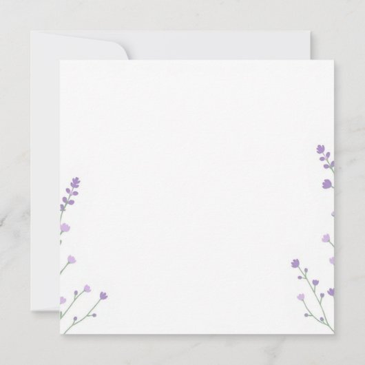 Lavender Daydream Einladung (Rückseite)