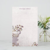 Lavender Deer Dreamy Boho Chic Monogram (Stehend Vorderseite)