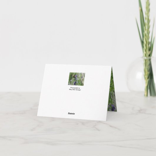 Lavender Delight Dankeskarte (Rückseite)