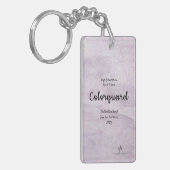 Lavender Delite Colorguard Band Trip Pers. Schlüsselanhänger (Vorderseite links)