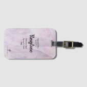 Lavender Delite Flagline Band Trip Gepäckanhänger (Vorderseite (Horizontal))